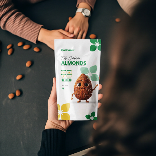 Poshanix Elite California Almonds | High Protein Healthy Snack
